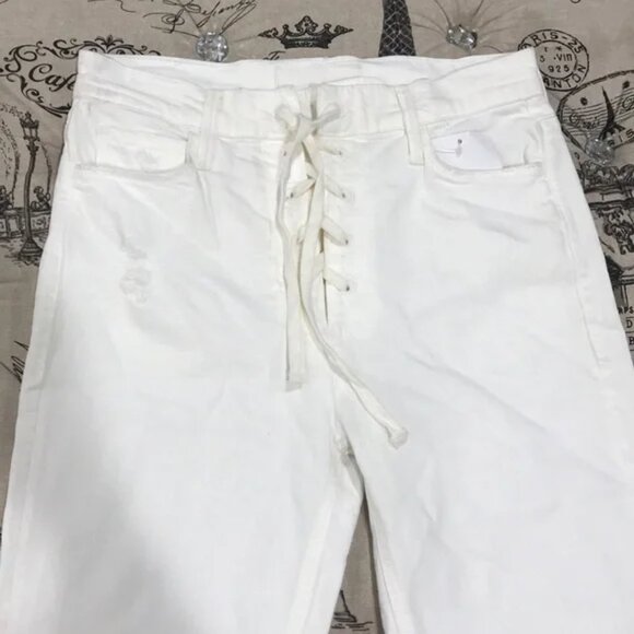 MOTHER The Lace-Up Ankle Chew High Waist Jeans - Picture 6 of 8